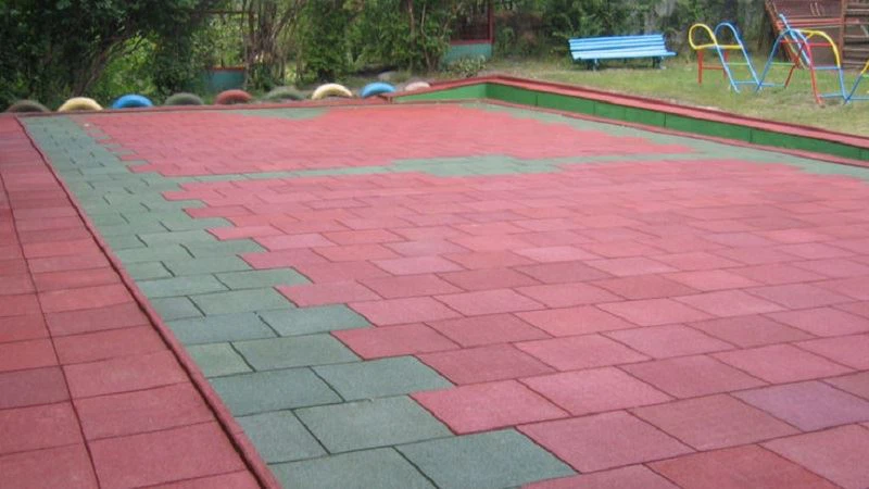 outdoor rubber tiles